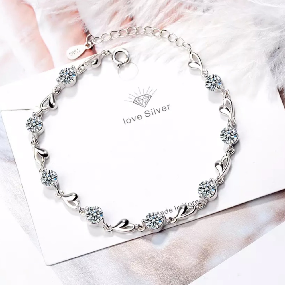 Sterling Silver 925 clear CZ bracelet